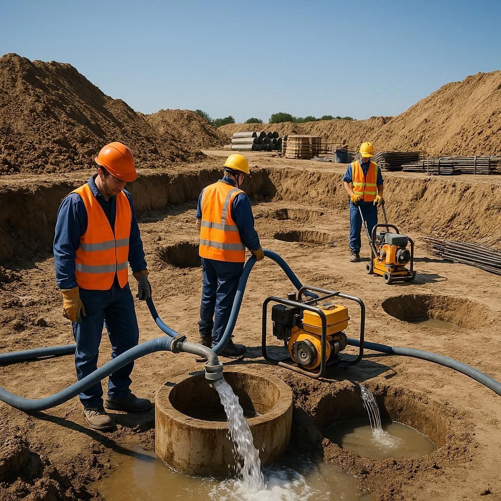 Глубинное водопонижение скважинами в Дубне